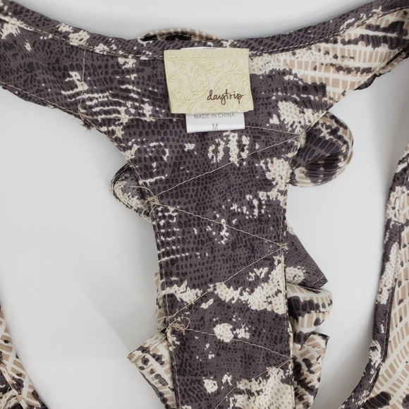 Daytrip Snake Print Racerback Dress Sz M - Picture 4 of 8